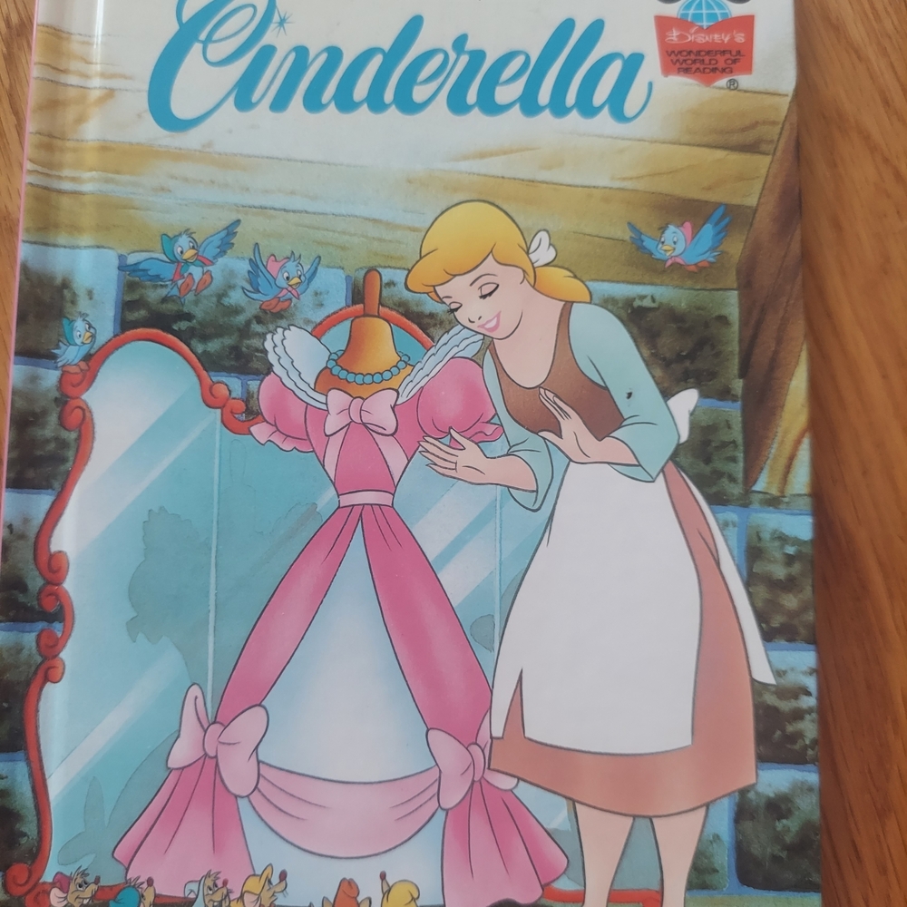 Cinderella Pink Dress Illustration Book Cover